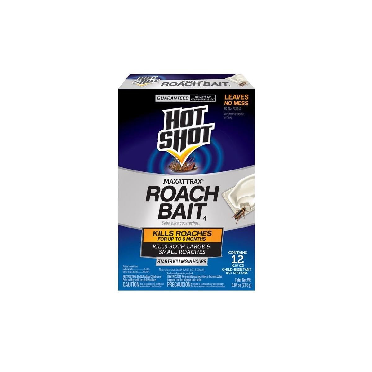 HOT SHOT Hot Shot HG-96987 Max Attrax 0.84 oz solid roach bait station (12-pack)