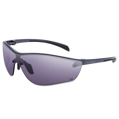 Bolle Safety 40238 SILIUM+ Series Safety Glasses Smoke Lens Platinum Anti-Fog/Anti-Scratch