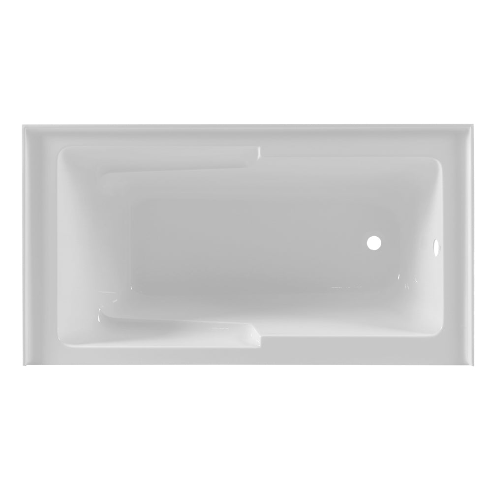 DAKOTA Dakota Plumbing Products DST-ALRC01W Alcove Bathtub 59 Gal