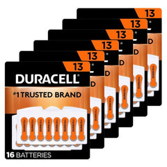 Duracell DA13B16ZM09 Hearing Aid Battery Zinc Air 96-Pack