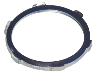 Steel Electric Products 711P 2 Inch Zinc Plated Steel/Neoprene Gasket Sealing Threaded Rigid/IMC Locknut