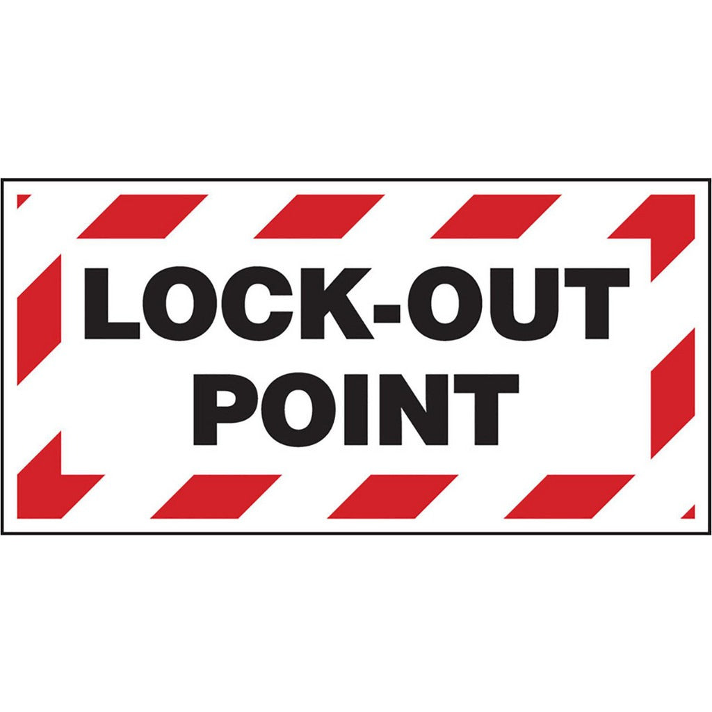 BRADY Brady 151254 Lockout Point Energy Isolation Sign 25-pack