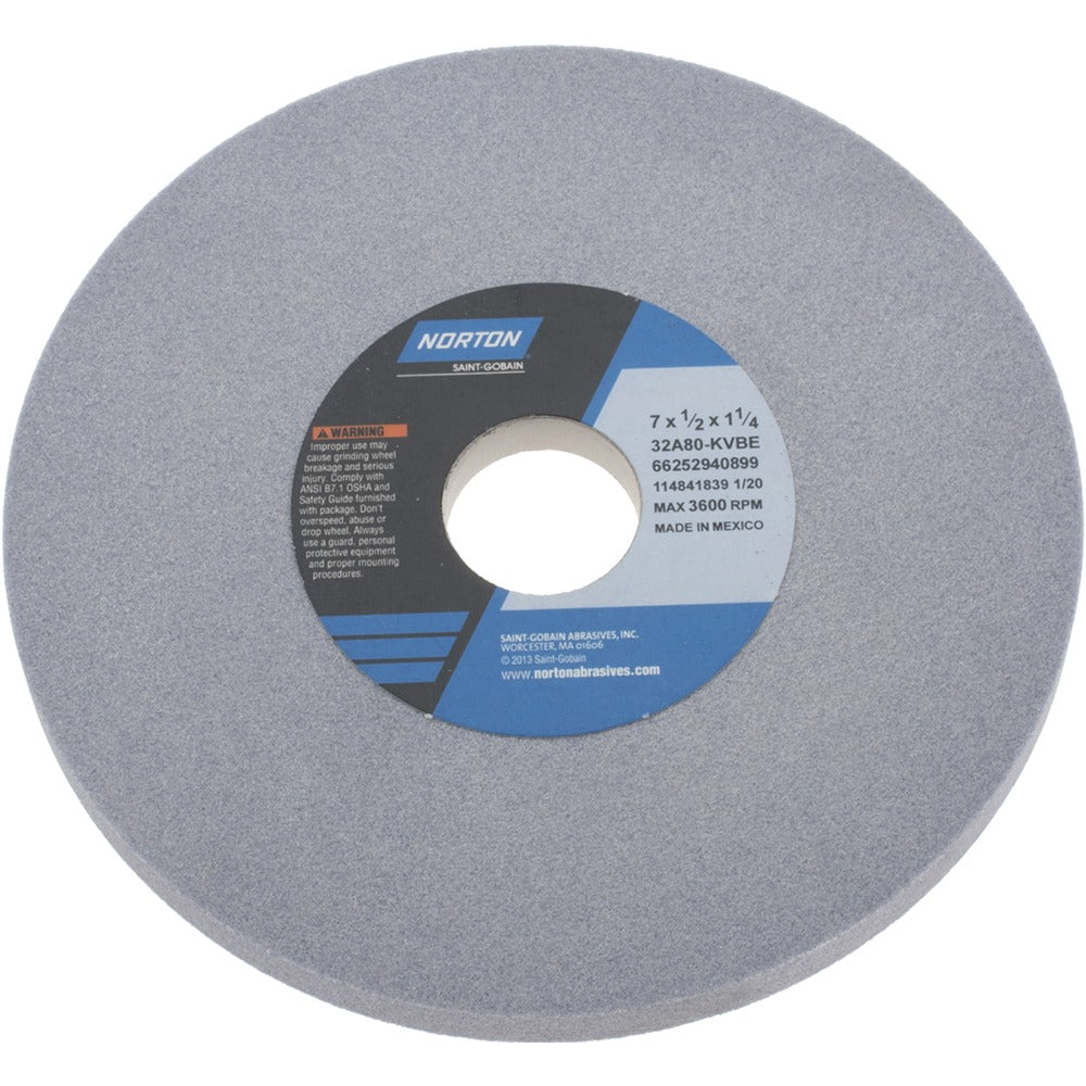 NORTON Norton 66252940899 Surface Grinding Wheel 80 Grit 7in