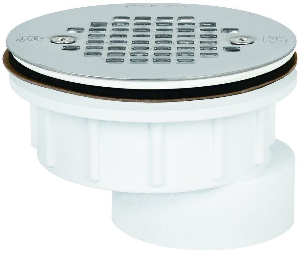 Sioux Chief 825-2PFS Drain Shower Off PVC SS Strainer Screw-On