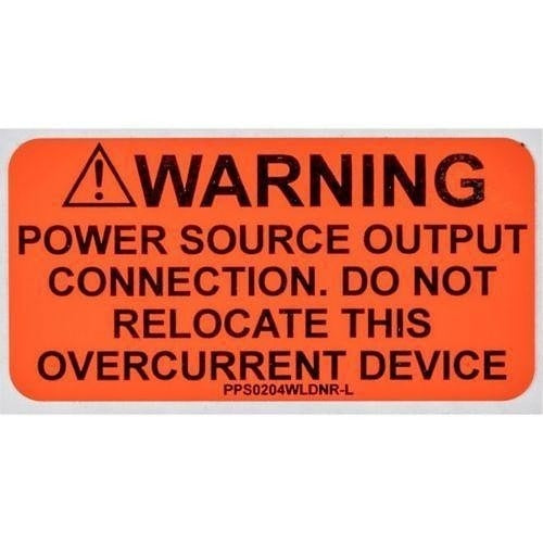 PANDUIT Panduit PPS0204WLDNR-L Solar Label 2x4 in
