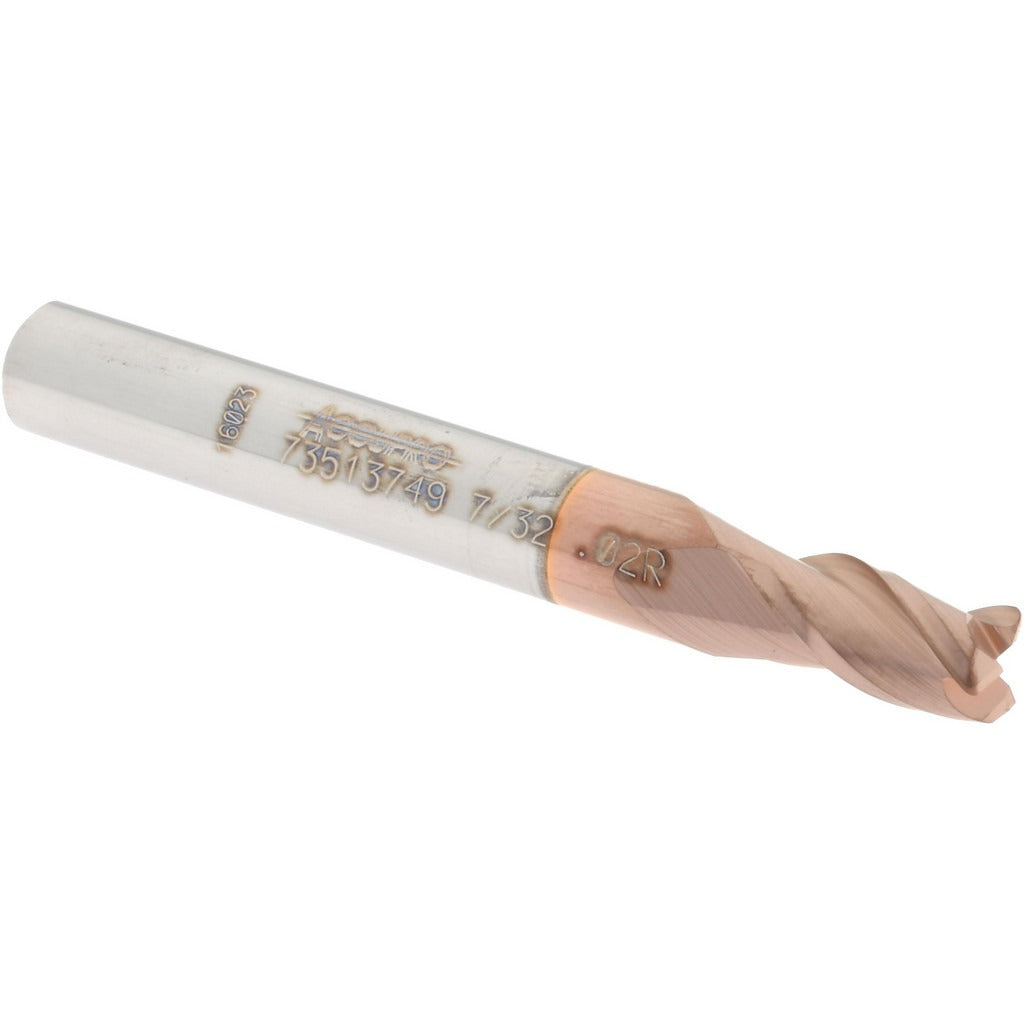 ACCUPRO Accupro 12176675 Corner Radius End Mill 0.2188 in 3 Flute