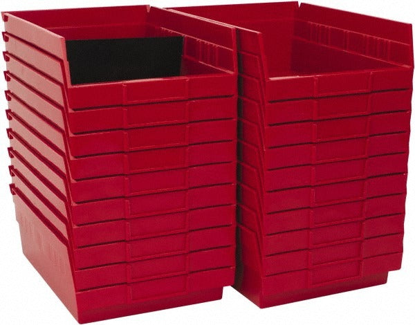QUANTUM STORAGE SYSTEMS Quantum Storage QSB107RDCS Hopper Shelf Bin Red