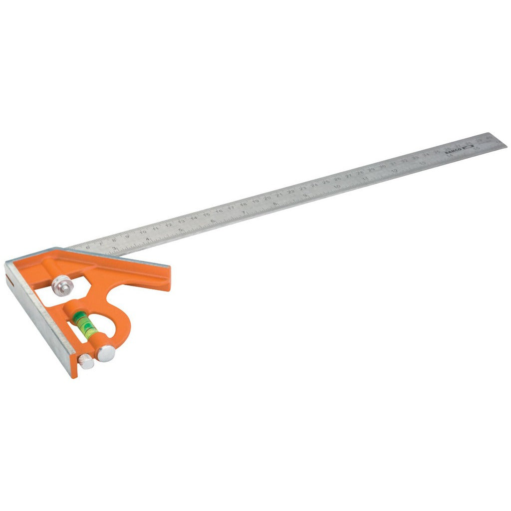 BAHCO Bahco CS400 Combination Square 16 Inches Dual Graduation