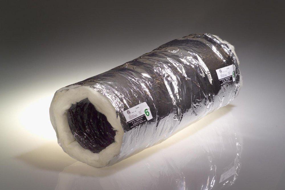 Quietflex 1285 Flex Duct Silver 12 x 25' R8 Bagged