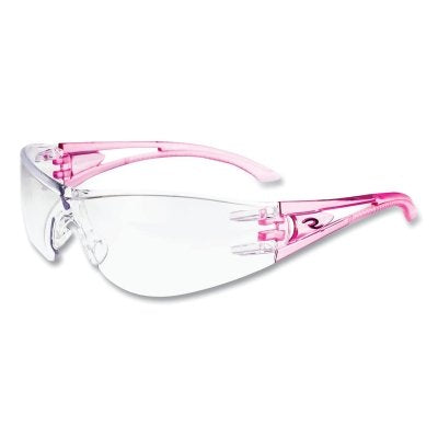 Radians OP6710ID Optima Safety Eyewear Clear Lens Polycarbonate Pink Frame