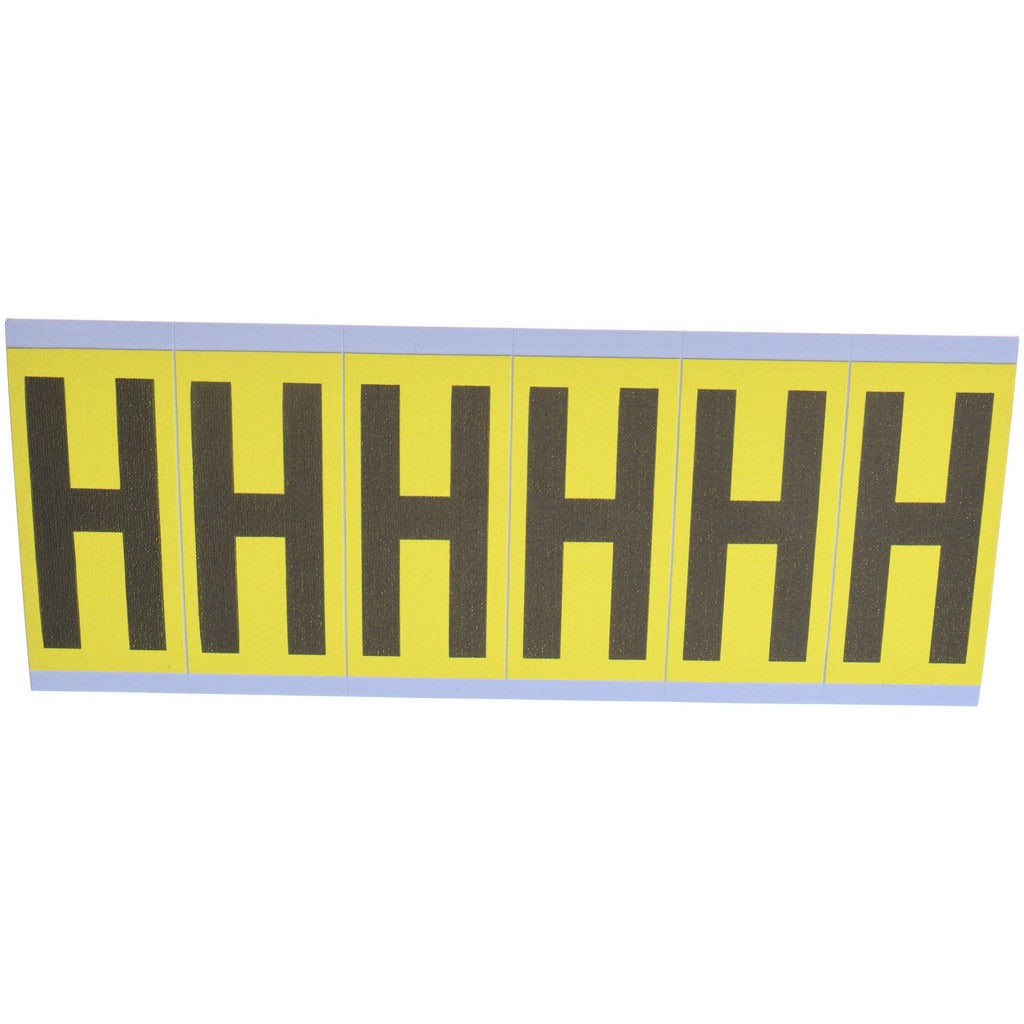 STRANCO Stranco SB6-H Letter H Label Vinyl Removable Adhesive