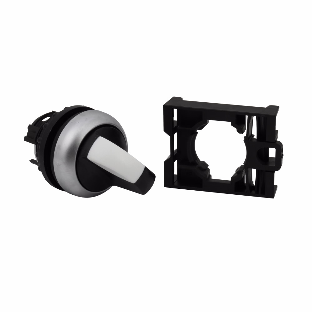 Eaton M22-WK3 22.5 mm 3-Position Black IP66 Momentary Non-Illuminated Selector Switch Operator