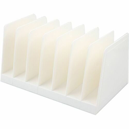 BUSINESS SOURCE Business Source BSN11874 Desk Step Sorter 6-slot White