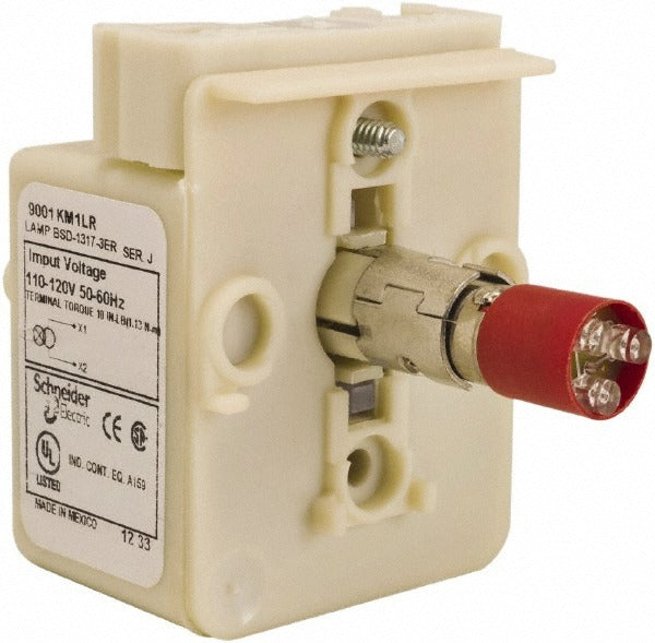 SCHNEIDER ELECTRIC Schneider Electric 9001KM1LR Led Light Module 110-120V Red