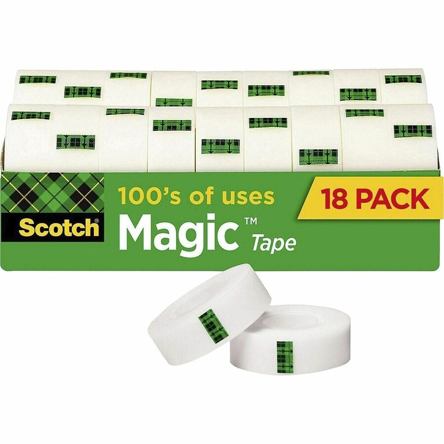 3M 3M MMM810K18CP 3/4 inchesW Magic Tape (18/Pack)