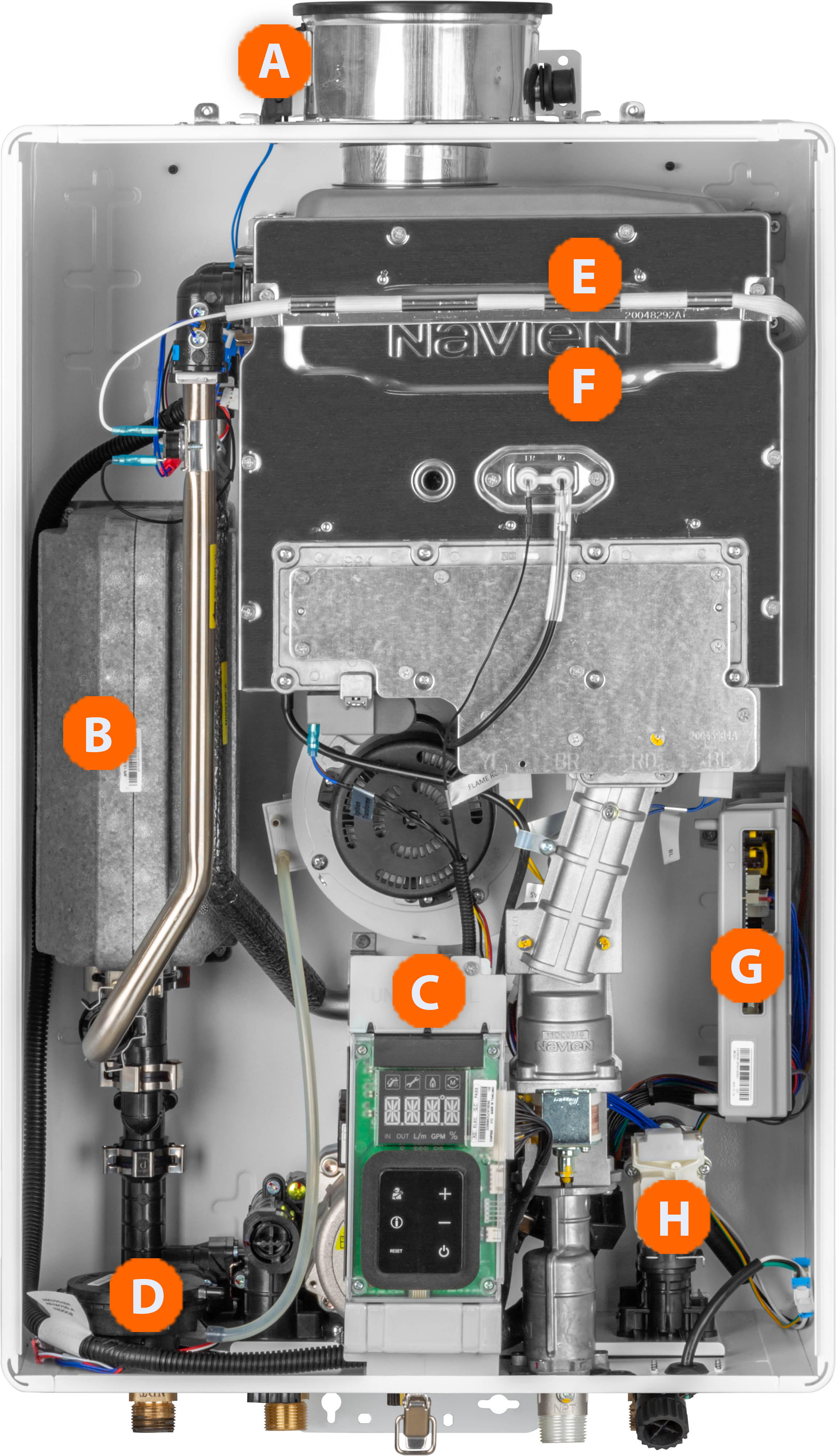 NAVIEN Navien NHW700-160AI-NG NHW-160AI Premium Non-Condensing Tankless Water Heater 160000 BTU/h