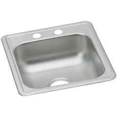 Elkay D117212 Dayton Stainless Steel 17 x 21-1/4 x 6-1/2 Single Bowl Drop-in Bar Sink