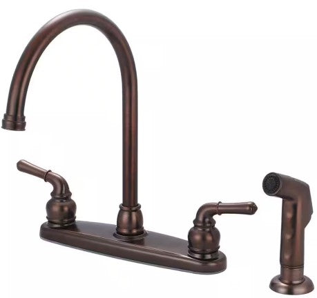 Pioneer K-5342-ORB Accent 2-Handle Kitchen Faucet with Sprayer in Oil Rubbed Bronze