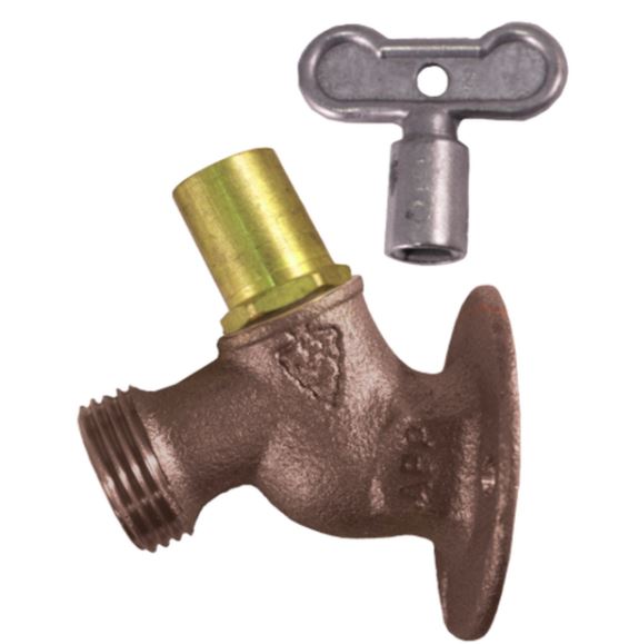 Arrowhead 255LKLF 1/2 FIP Lead Free Bronze Solid Flange Sillcock Loose Key