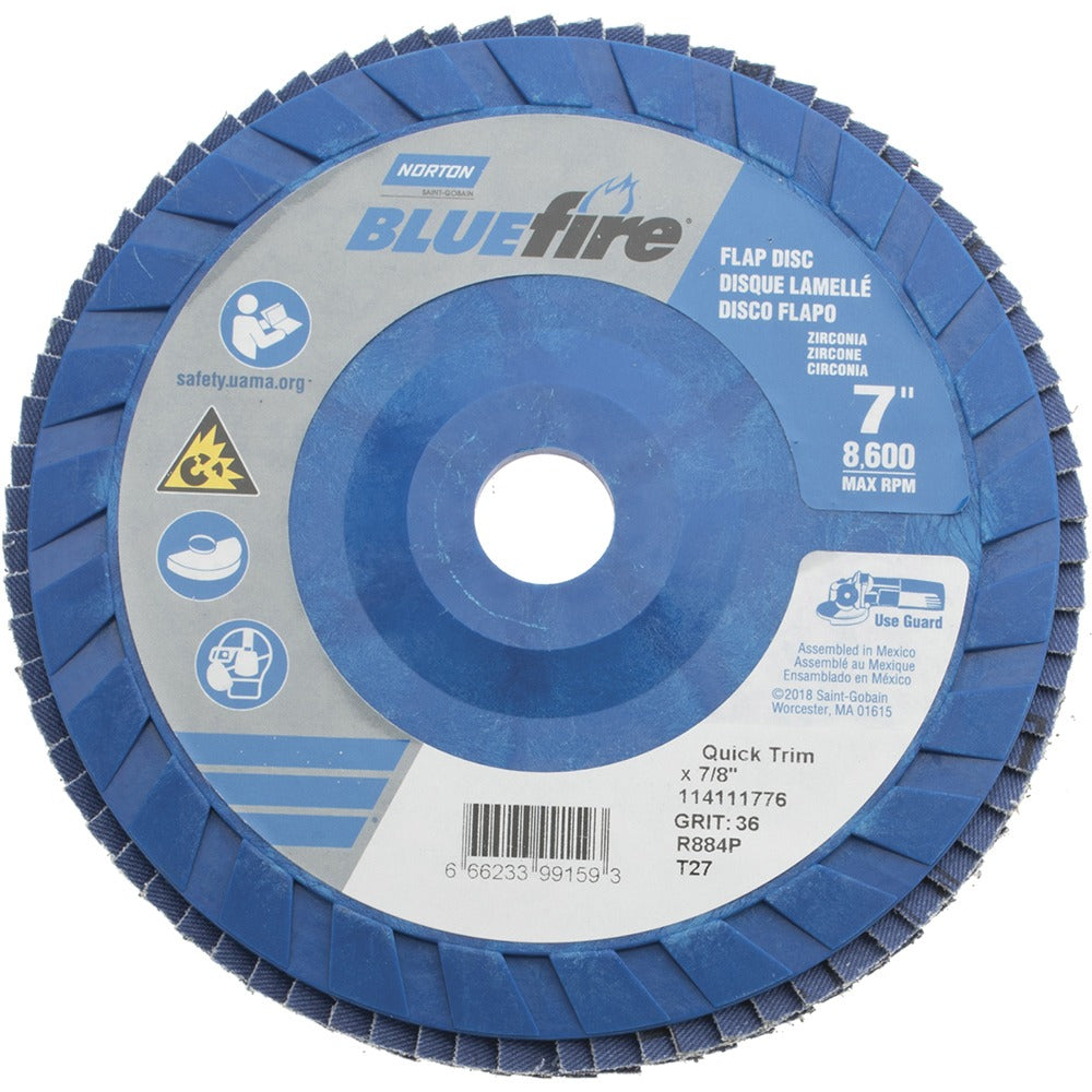 NORTON Norton 66623399159 Flap Disc 36 Grit Type 27 7 Inch
