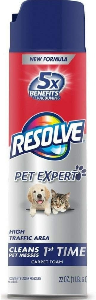 RESOLVE Resolve 1920083262 Pet High Traffic Carpet Cleaner Foam (22 oz)