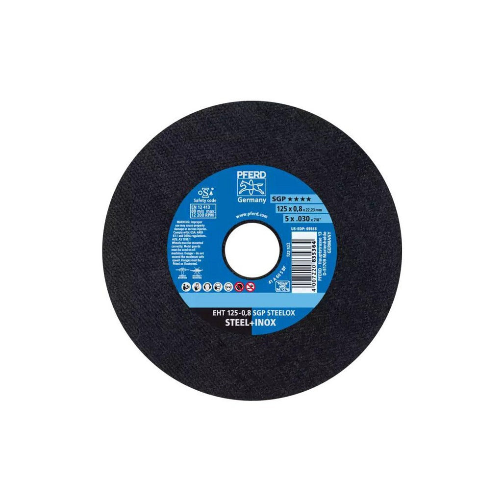 PFERD Pferd 61341094 Type 1 Cut-off Wheel 5 in Aluminum Oxide