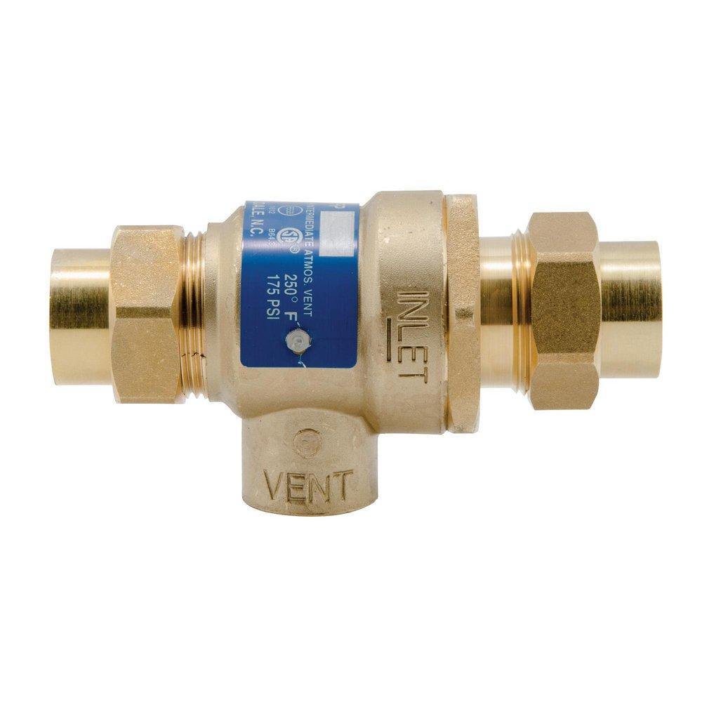 Watts 0063190 Series BBFP 1/2 in. Brass Union FNPT Backflow Preventer