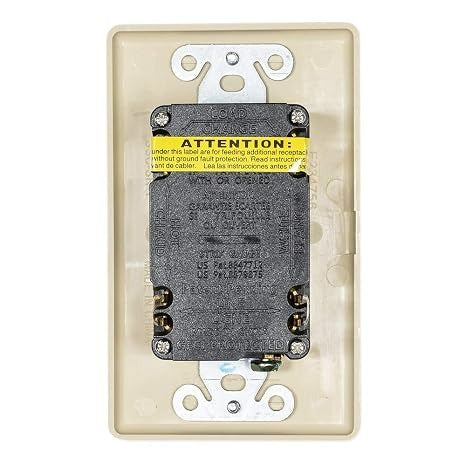 EASTMAN Eastman 62168 Self-Test GFCI Receptacle 15A (Slim) 62168
