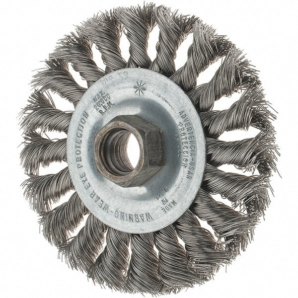 TRU-MAXX Tru-maxx 88541 Knotted Wheel Brush 4 Inch Stainless Steel