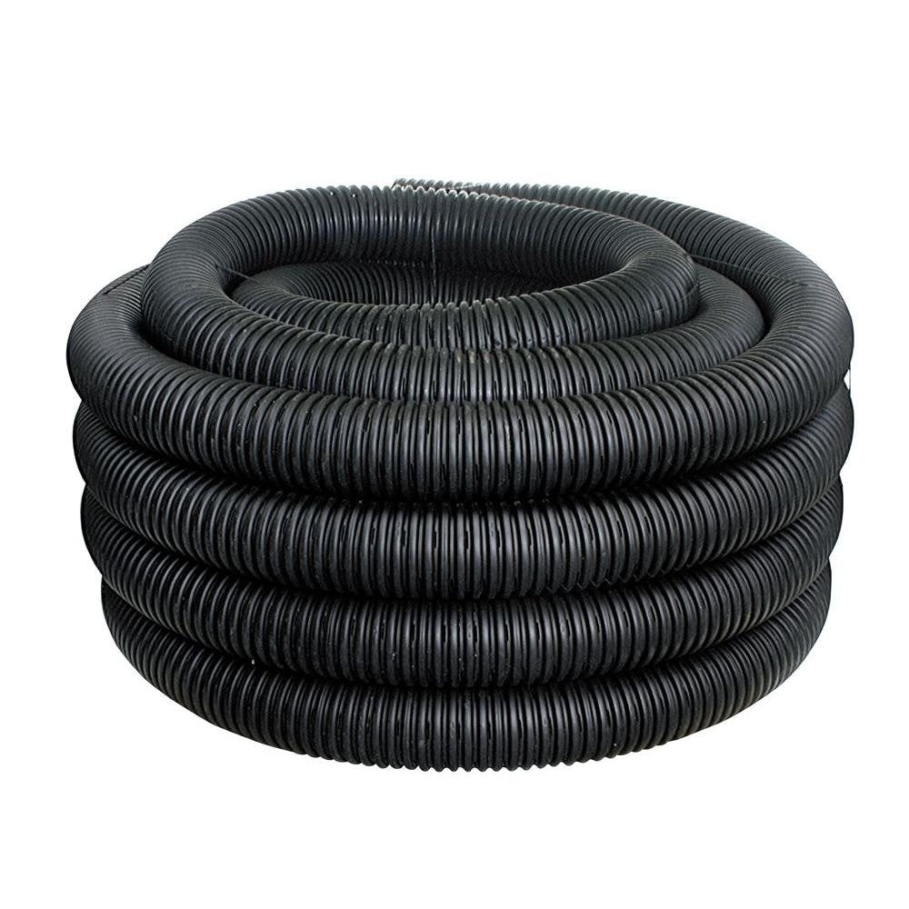 ADVANCED DRAINAGE SYSTEMS Ads 3510100 Solid Corrugated Drain Tube 3 in X 100 Ft