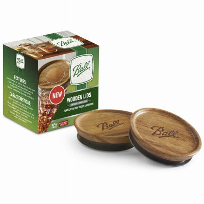 BALL Rubbermaid Inc/jarden 2141327 Wooden Jar Lids 3 Pack