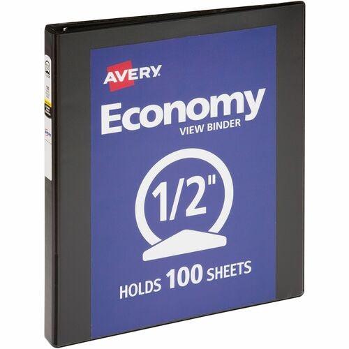 AVERY Avery AVE05705 Economy View Binder 1/2 Inch Round Rings