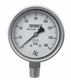 TRERICE Trerice 842615108043 Dry Pressure Gauge 0-15 Psi 4 in