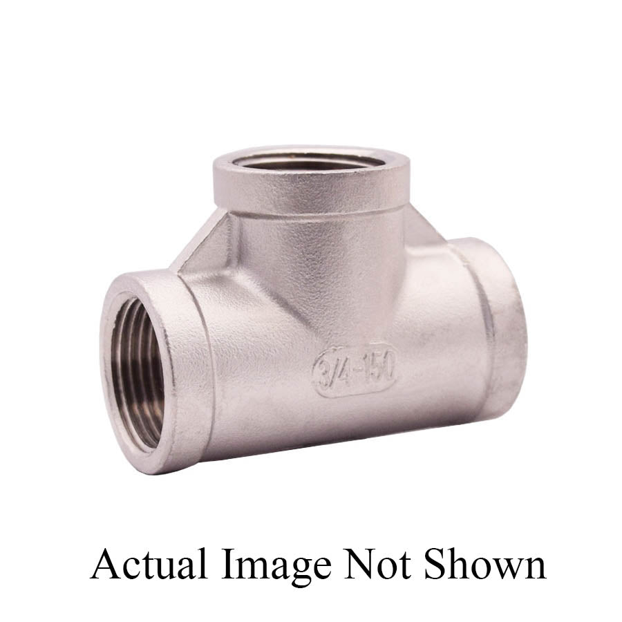 Legend Valve 404-107 Tee, 1-1/2 in, Threaded, 304 Stainless Steel