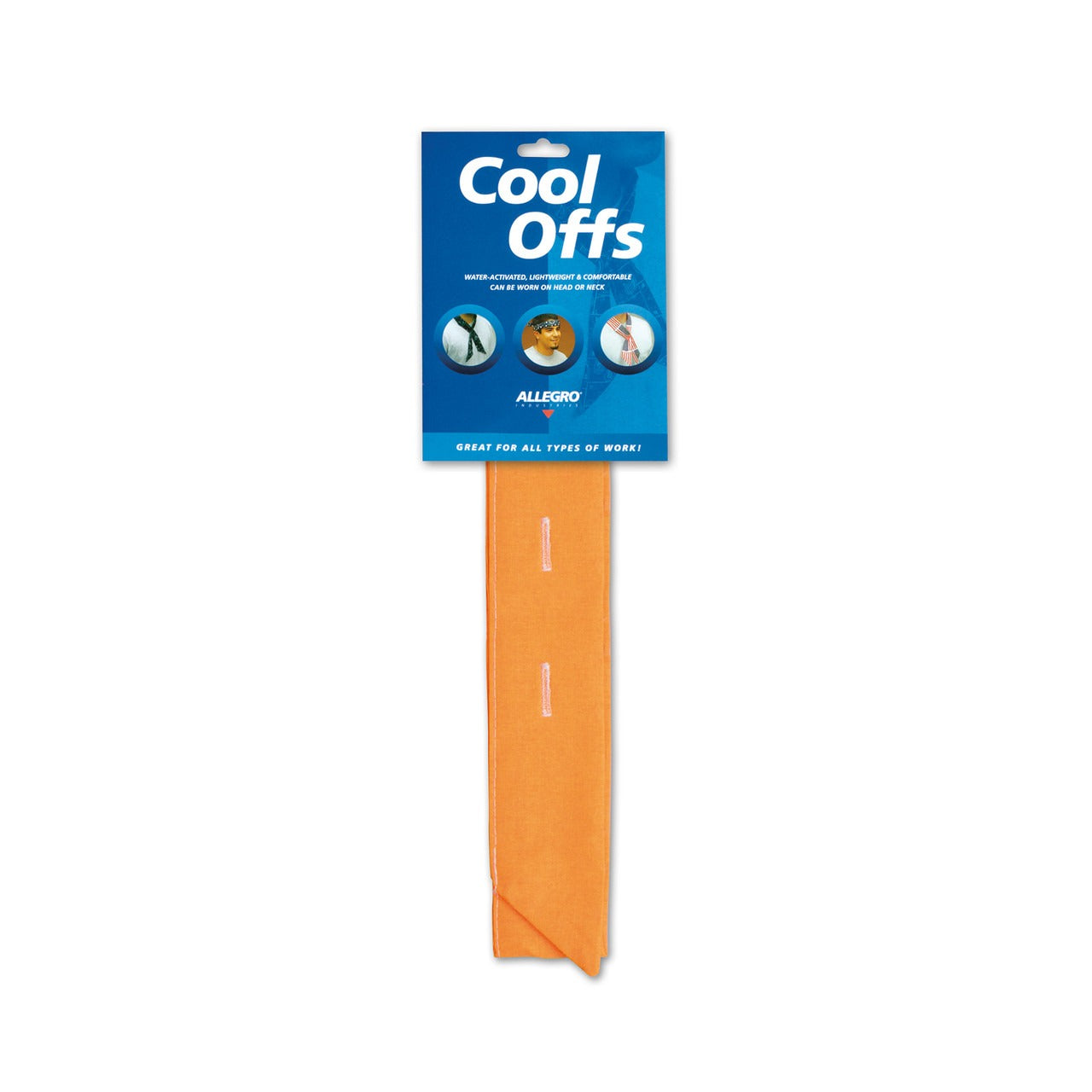 ALLEGRO Allegro 8405-55 Cool-offs Cooling Head Band 38 in Orange