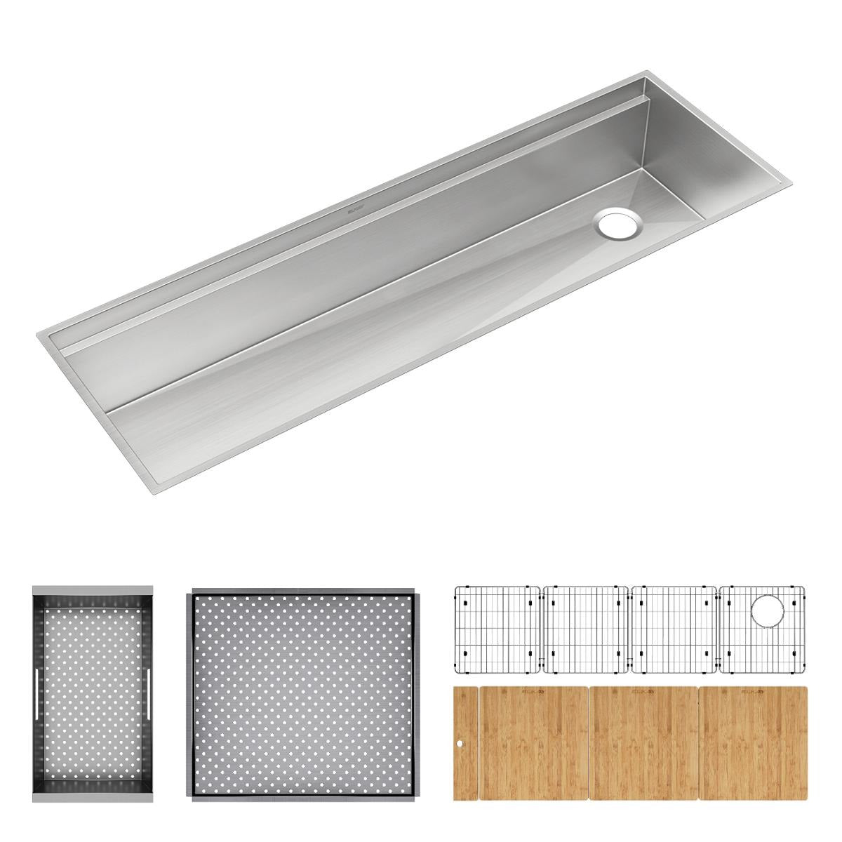 BSC PREFERRED Bsc Preferred CS60CWK Workstation Sink Kit Single Bowl