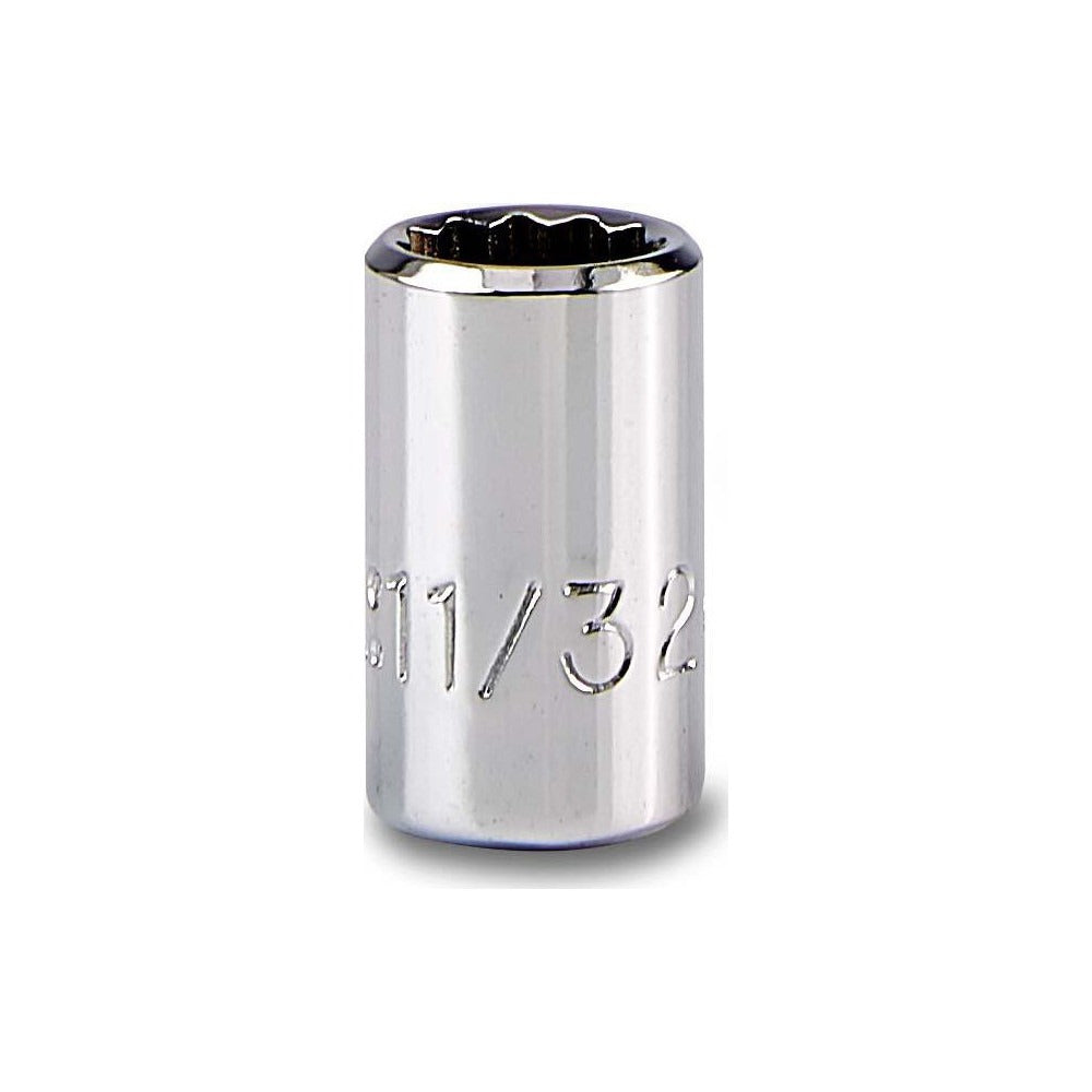 PROTO Proto J4711T 11/32 in 1/4 Drive 12-point Hand Socket