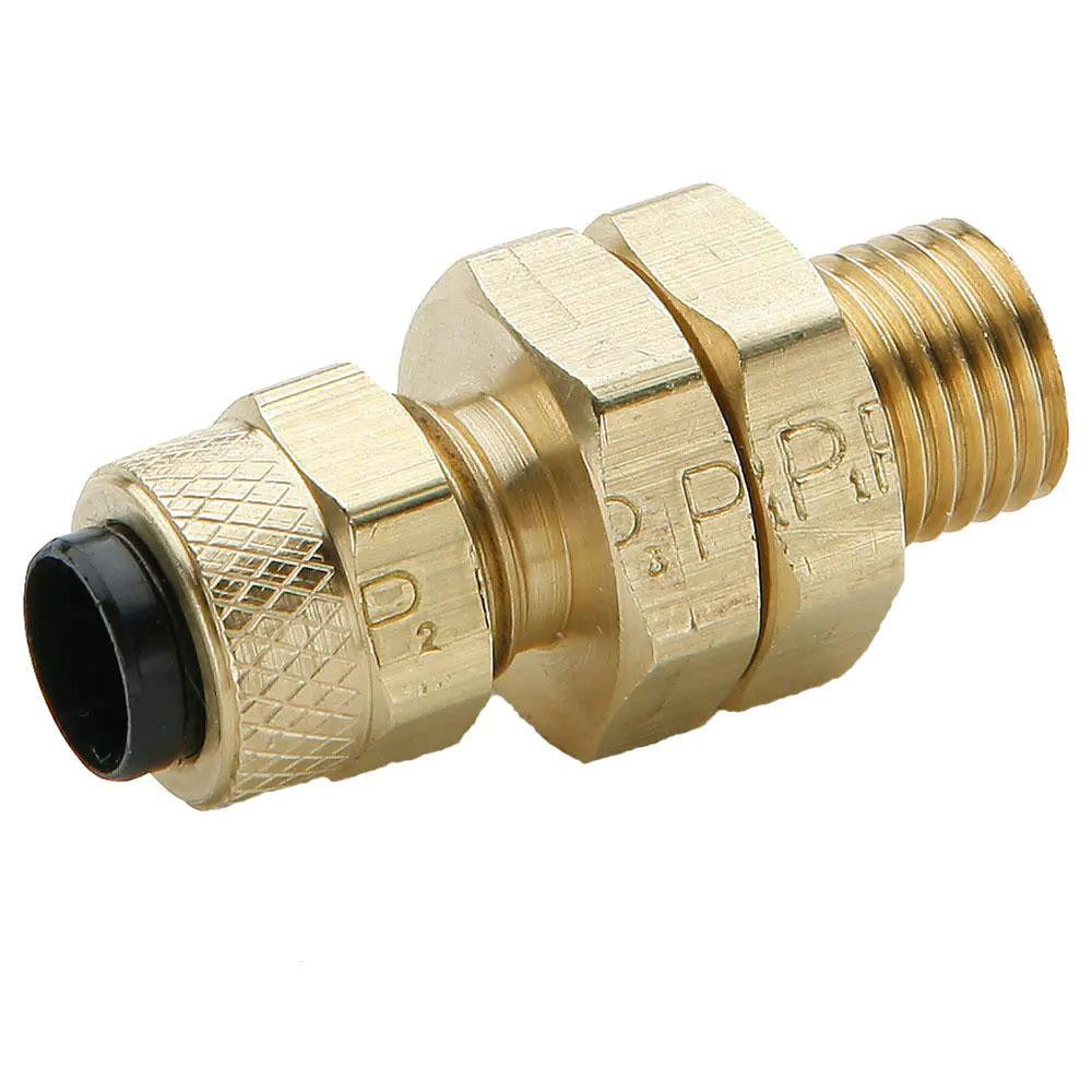 PARKER Parker 62PTBH-4 Brass Compression Bulkhead Union 150 Psi