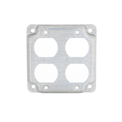 Raco 907C Exposed Work Cover 4-1/8 in Square 2 Duplex Receptacle