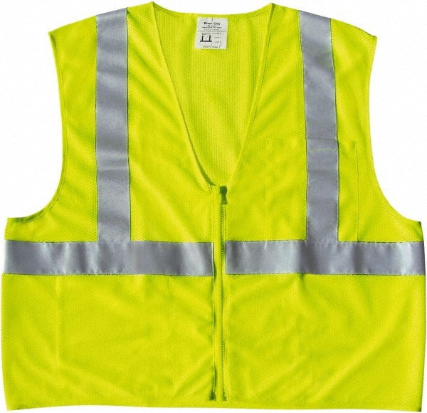 MCR SAFETY Mcr Safety CL2MLPL High Visibility Vest Large Ansi 2
