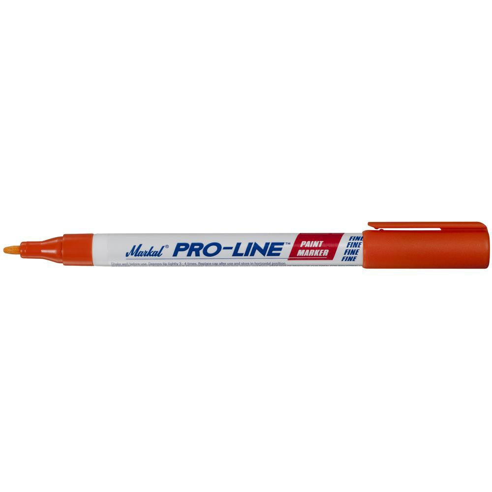 MILWAUKEE Markal 96877 Orange Liquid Paint Marker Fine Line