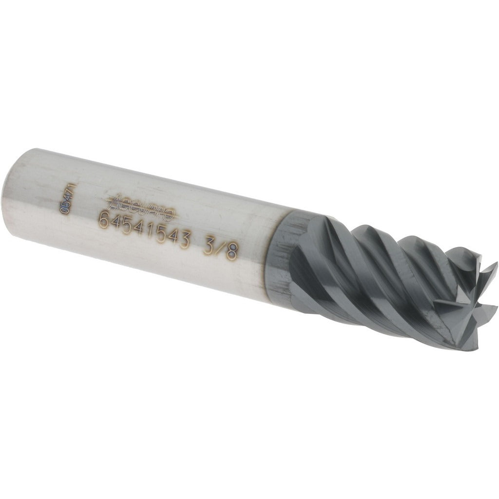 ACCUPRO Accupro 12177414 Square End Mill 3/8 in 6 Flute Carbide