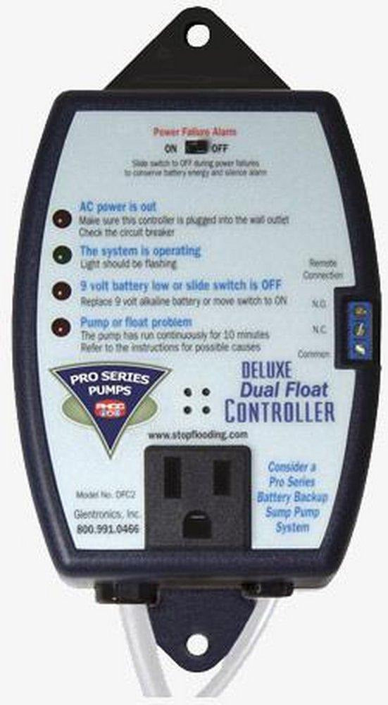 GLENTRONICS Glentronics DFC2 4-2/5 in. Deluxe Dual Float Control Switch
