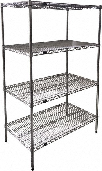 VALUE COLLECTION Value Collection 243663-4LC Wire Shelving 4 Shelves 300 Lb