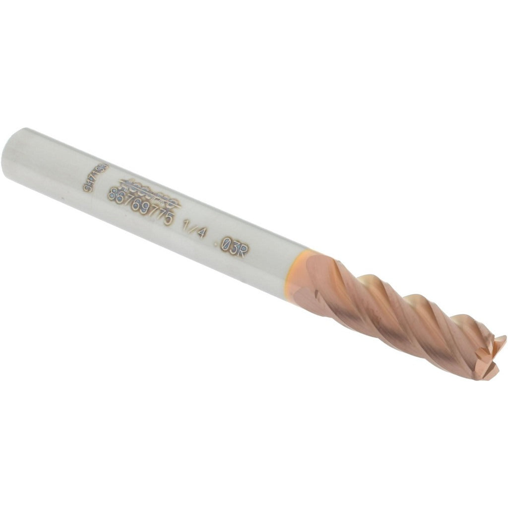 ACCUPRO Accupro 12182463 Corner Radius End Mill 1/4 in 4 Flute