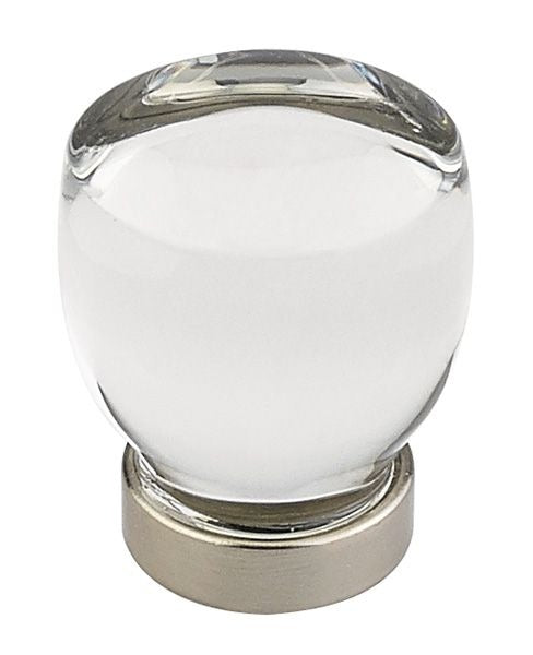 EMTEK Emtek 86562US15 Juneau Glass Cabinet Knob Satin Nickel