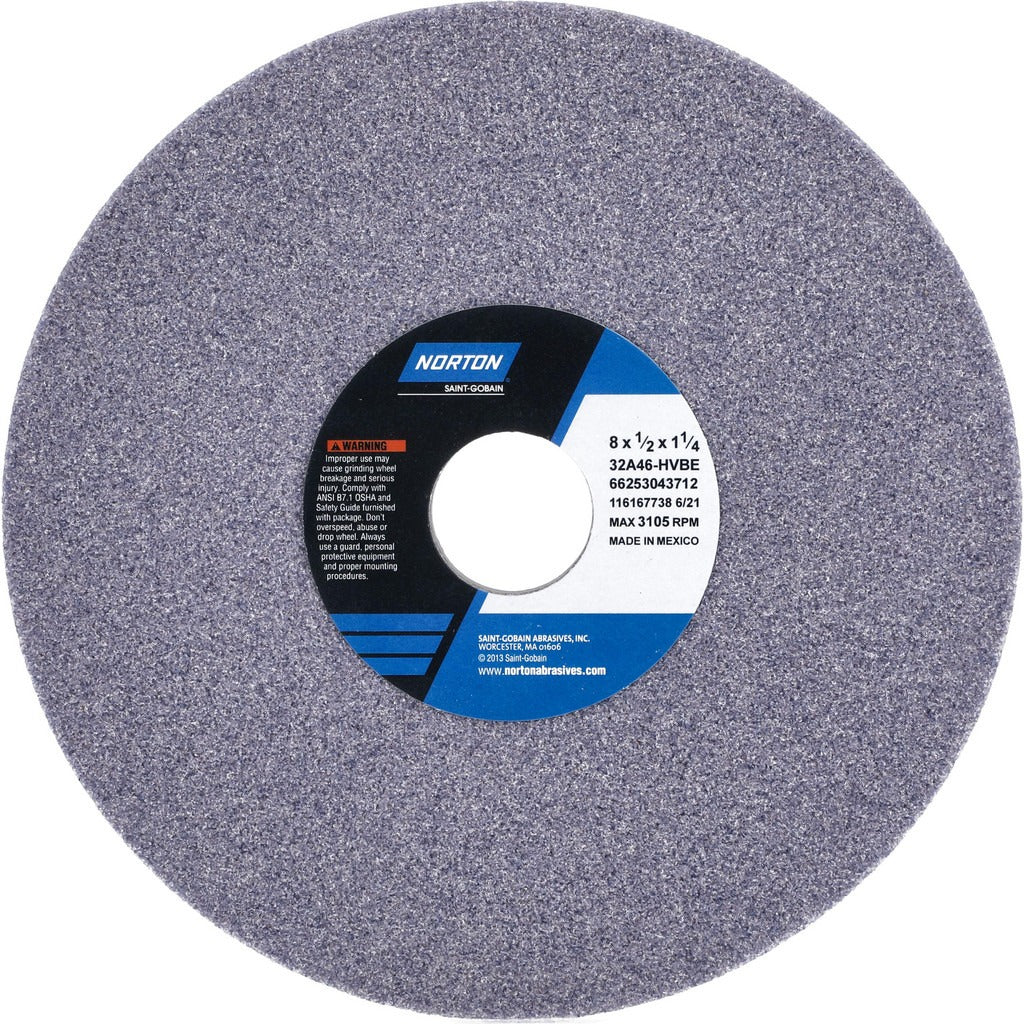 NORTON Norton 66253043712 Surface Grinding Wheel 8in 46 Grit