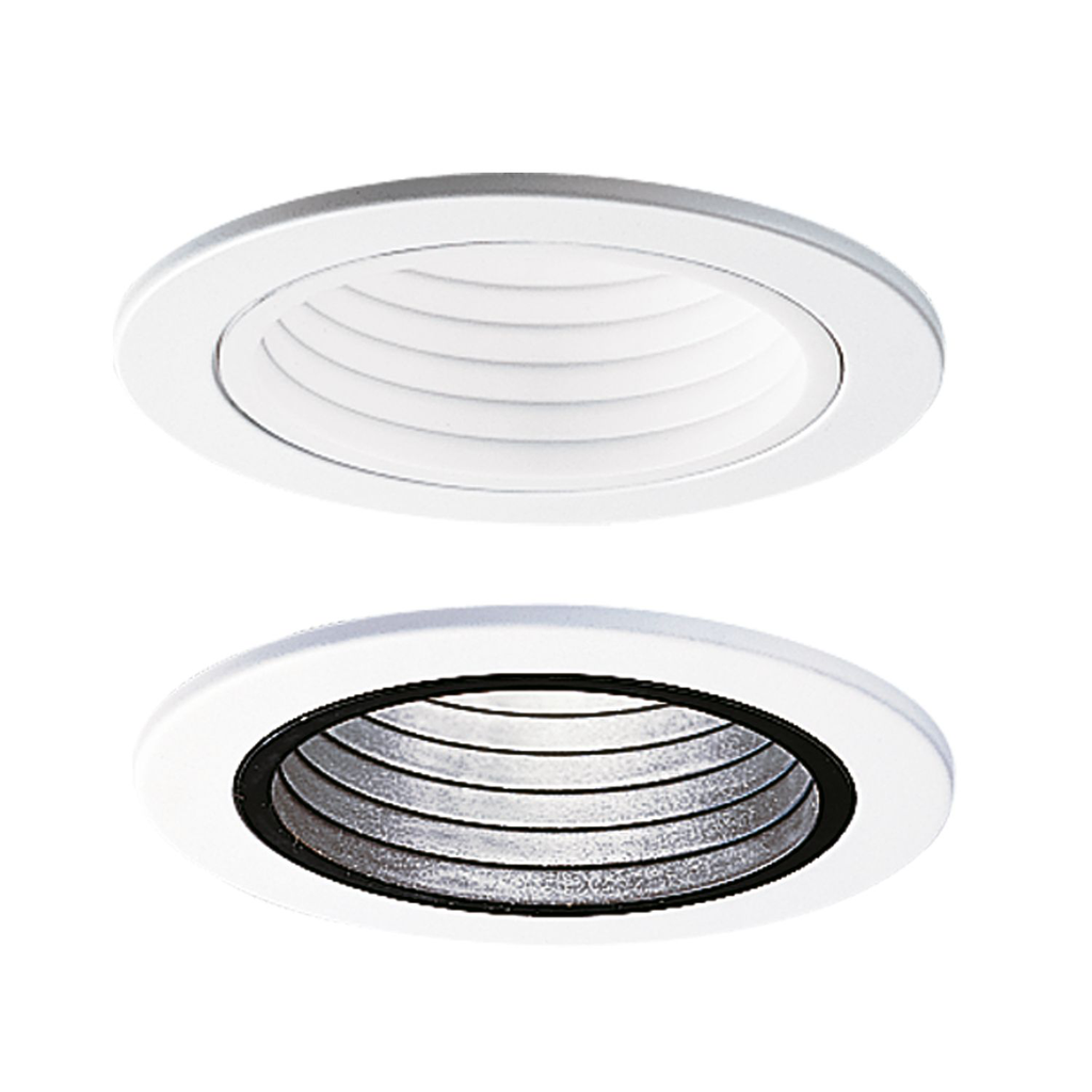 Halo 4001WB Dome Low Profile Round Baffle Trim, CFL/Halogen/Incandescent/LED Lamp, 4 Inch Inside Diameter x 5 Inch Outside Diameter