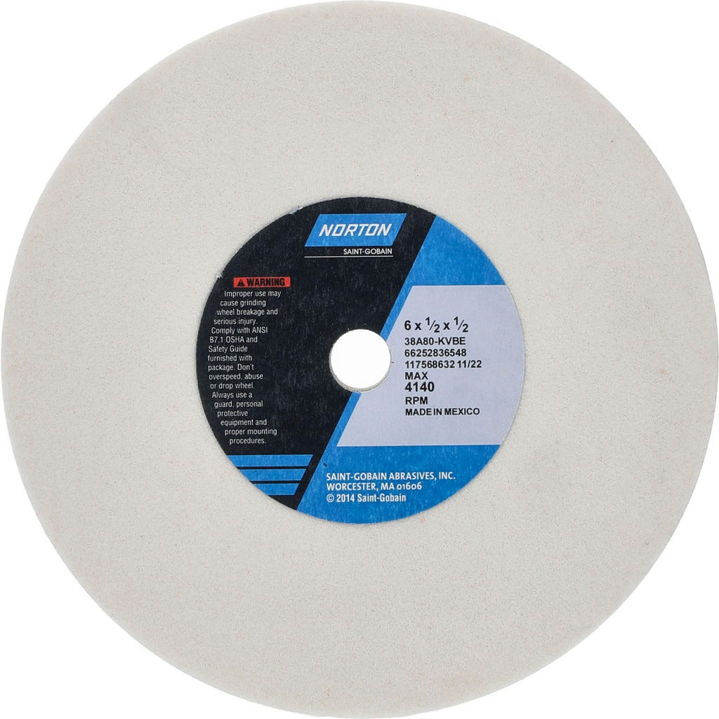 NORTON Norton 66252836548 Surface Grinding Wheel 80 Grit 6 in