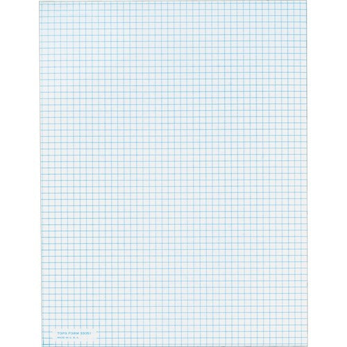 TOPS Tops TOP33051 Quadrille Pad Letter 5 Sq/in 50 Sheets